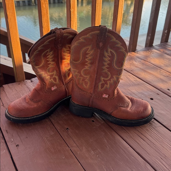 Justin Boots • Gypsy Cowgirl Collection Boots Size 8 Western Work Farm - Picture 5 of 13